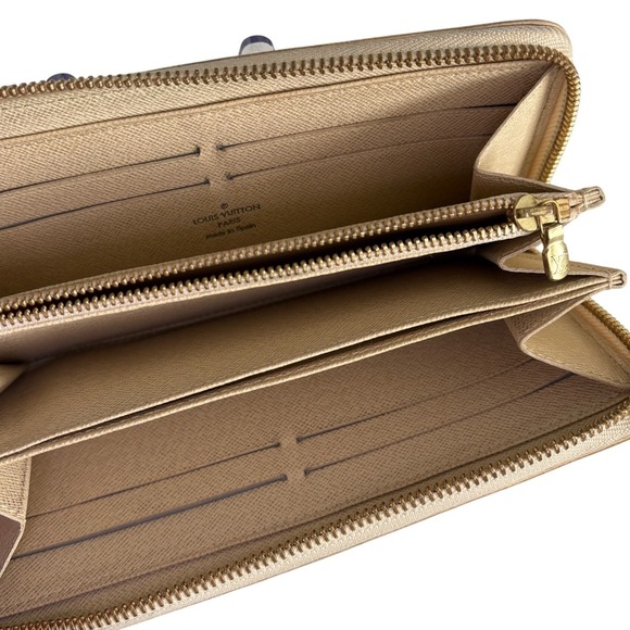 Louis Vuitton Damier Azur Canvas Zippy Wallet With Box Good Pre-Owned Condition - Picture 8 of 16